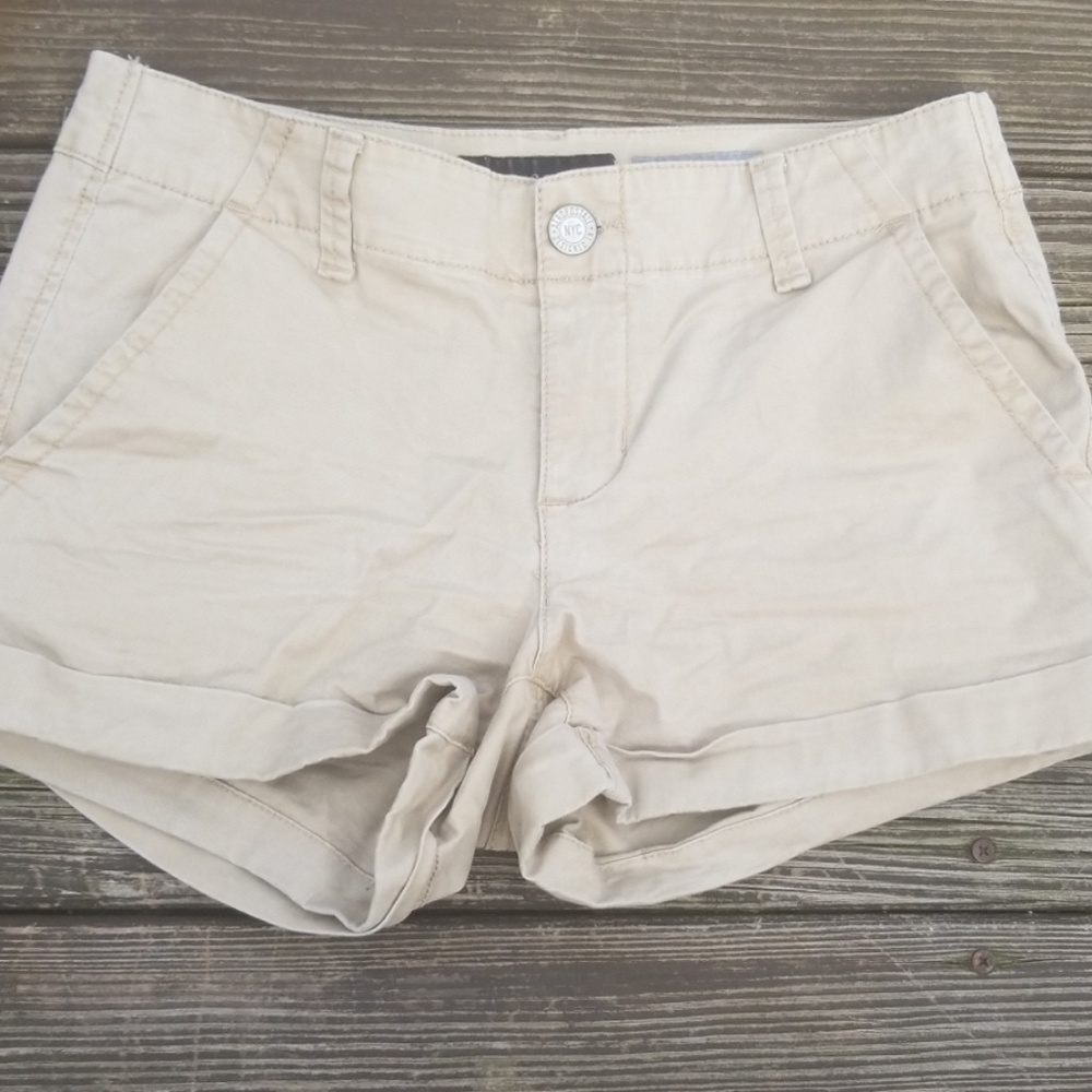 Aeropostale Chaki Mid-Waist Shorts
